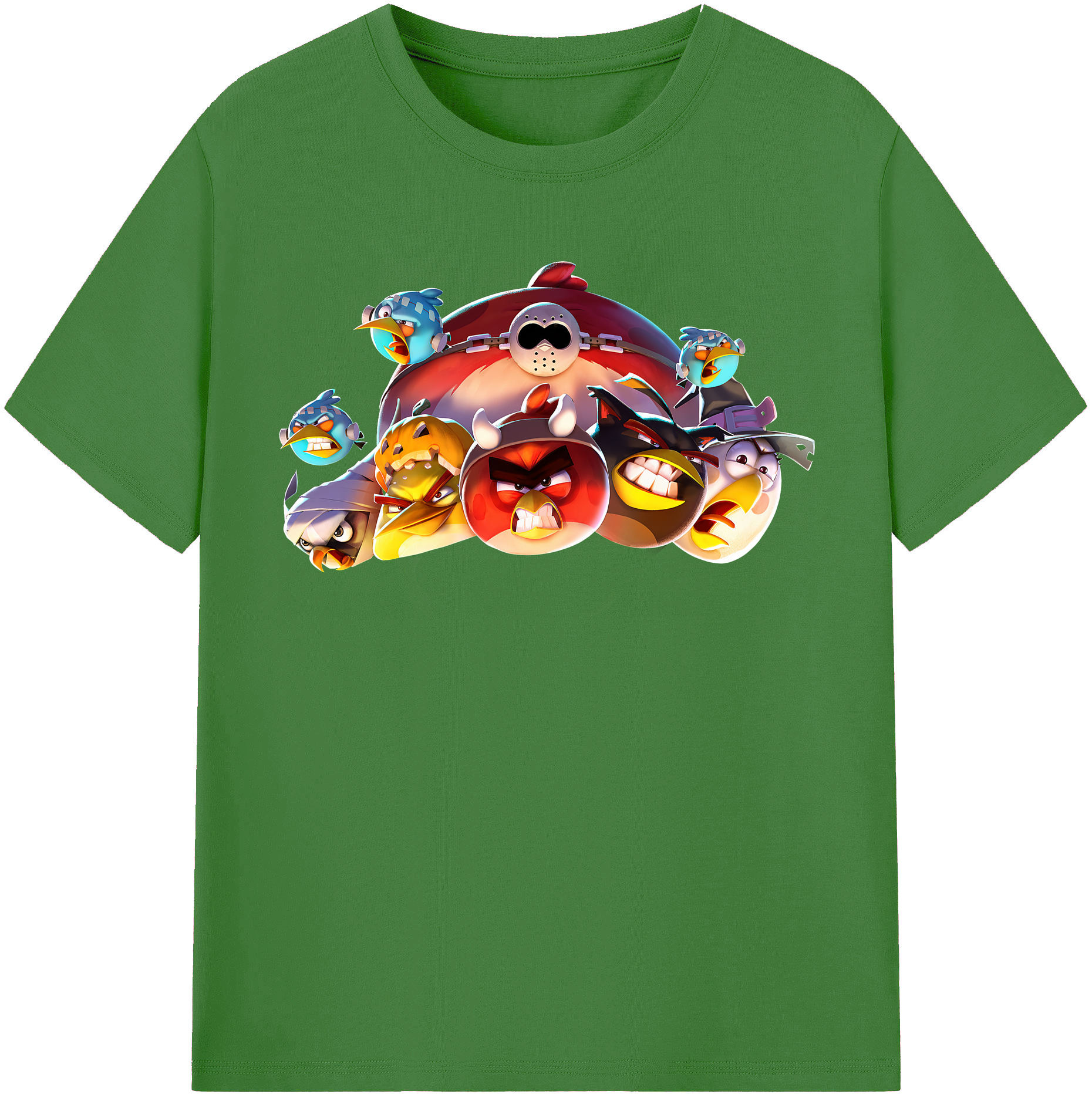 （画像用） Angry Birds アングリーバード レディースカジュアルプリントTシャツ（綿100％）